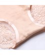 Sexy Hip Lifting Lace Back Seamfree Ice Silk Mid Waist Panties