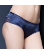 Sexy Hip Lifting Lace Back Seamfree Ice Silk Mid Waist Panties