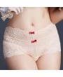 Sexy High Waisted Cotton Crotch Bowknot Hollow Panties