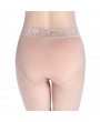 Plus Size High Waist Cotton Lace-trim Hip Lifting Panties