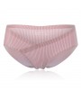 Soft Striped Seamless Breathable Ice Silk Mid Waist Panties