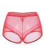 Plus Size High Waist Tummy Control Hollow Lace Panties