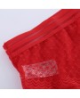 Plus Size High Waist Tummy Control Hollow Lace Panties