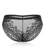 Plus Size See Through Lace Hip Lifting Mid Waist Panties