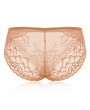 Plus Size See Through Lace Hip Lifting Mid Waist Panties