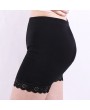 High Waisted Tummy Shaping Lace-trim Pocket Modal Boyshorts