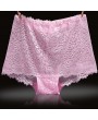 See Through Lace Hip Lifting Cotton Crotch High Waist Panties