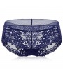 Flower Embroidery Lace Low Cut Seamless Pure Cotton Panties