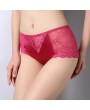 Sexy Lace Hip Lifting Seamless Cotton Crotch Mid Rise Panties