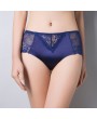 Sexy Lace Hip Lifting Seamless Cotton Crotch Mid Rise Panties