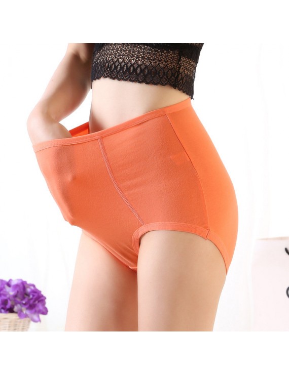 Plus Size High Waisted Cotton Tummy Control Full Hip Panties