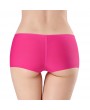 Women Ice Silk Seamless Cotton Crotch Boyshort Panties