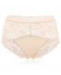 Lace Embroidered Hollow Breathable Mid Waist Panties