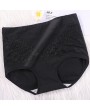 Plus Size High Waisted Cotton Lace Full Hip Panties