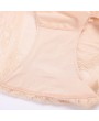 Plus Size High Waist Belly Control Breathable Lace Back Panties