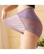 Plus Size High Waist Belly Control Breathable Lace Back Panties