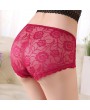 Plus Size Lace Tummy Slimming Breathable Panties For Women