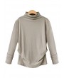 Solid Color High Neck Bottoming Long Sleeve T-Shirts