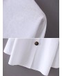 Women Long Sleeve Pure Color Vintage Blouses