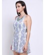 Women Sexy Floral Print Bandage Backless Sleeveless O Neck Jumpsuits