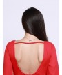 Women Sexy Backless Bandage Bow Half Sleeve O-neck Jumpsuits