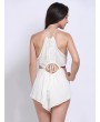 Women Sexy Halter Lace-up Sleeveless Jumpsuit