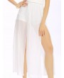 Women Sexy V-neck Lace Slit Backless Cross Strap Sleeveless Jumpsuit