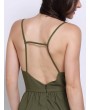 Women Sexy Deep V Camisole Bow Irregular Backless Jumpsuits