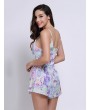 Women Floral Print Backless Cami Jumpsuit