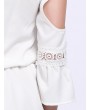 Women Off Shoulder Puff Sleeve Lace Jumpsuit