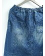 Elastic Waist Solid Color Loose Casual Harem Jeans