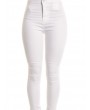 Solid Color High Waist Elastic Casual Pants