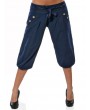 Casual Pure Color Buttons Low-waist Pants