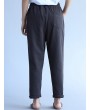 Casual Stripe Drawstring Waist Women Pants