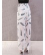 Printed Loose Chiffon Wide Leg Pants