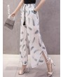 Printed Loose Chiffon Wide Leg Pants