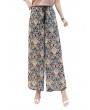 Printed Loose Chiffon Wide Leg Pants