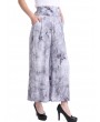 Casual Tie-dyed Wide Leg High Waist Pants For Women