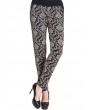 Ethnic Print Patchwork Elastic High Waist Women Pants