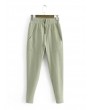 Elastic Waist Casual Big Pocket Trousers