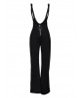 Wide Leg High Waist Front Zipper Suspenders Pants