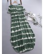 Striped Short Sleeve Sundress Pocket Maxi Casual Dresses