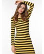 Women Casual Long Sleeve Stripe O-Neck Long Maxi Dresses