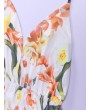 Sexy Floral Print Backless Camisole Splited Maxi Dresses