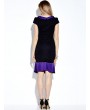 Sexy Round Neck Short Sleeve Slim Fishtail Party Elegant Women Dress