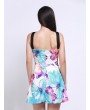 Casual Ladies Floral Print Halter Neck Dress