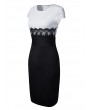 OL Crochet Lace Women Fitted Pencil Bodycon Dress