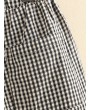 Plaid Cartoon Drawstring Casual Black&White Pants