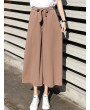 Casual Chiffon High Elastic Waist Harem Straight Pants