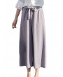 Casual Chiffon High Elastic Waist Harem Straight Pants